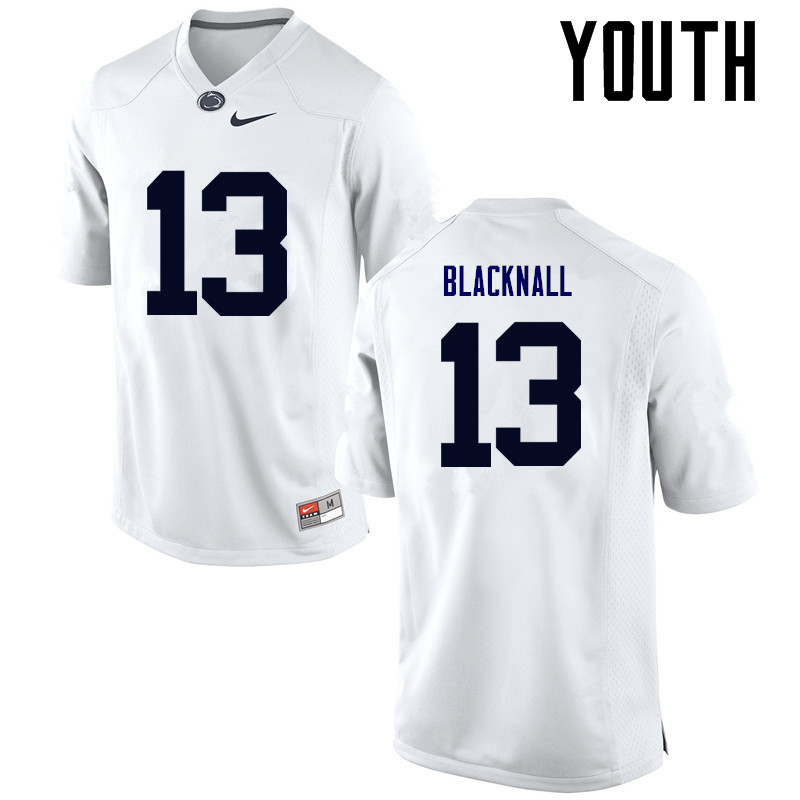 Youth Penn State Nittany Lions #13 Saeed Blacknall College Football Jerseys-White - Click Image to Close
